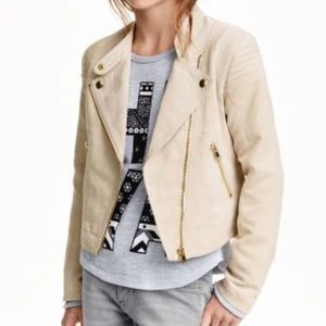 H&M || Faux Leather Biker Jacket